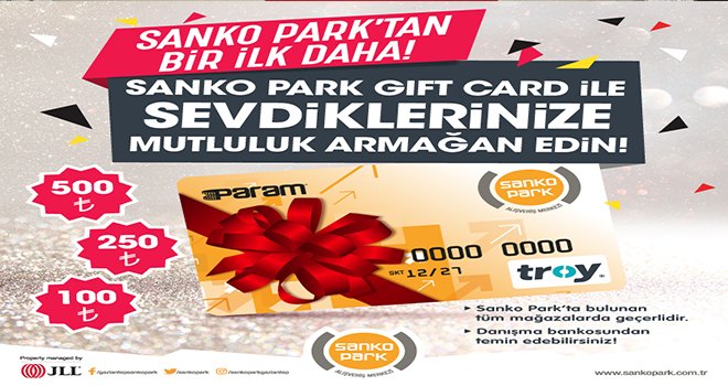 Sanko Park Gıft Kart ile O'na Sonsuz Hediye Seçeneği Sunun