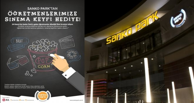Sanko Park'dan öğretmenlere sinema keyfi 