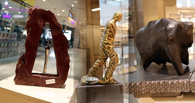 Sanko Sanat Galerisinde heykel sergisi