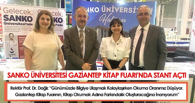 SANKO Üniversitesi Gaziantep Kitap Fuarı'nda stant açtı