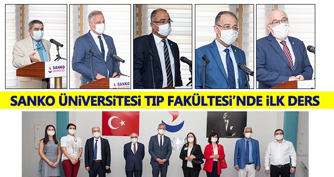 Sanko Üniversitesi tıp fakültesi’nde ilk ders