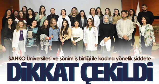 SANKO'da 'Kadına el kalkmaz' etkinliği