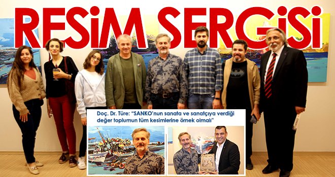 SANKO’da 'Yansımalar' temalı resim sergisi açıldı