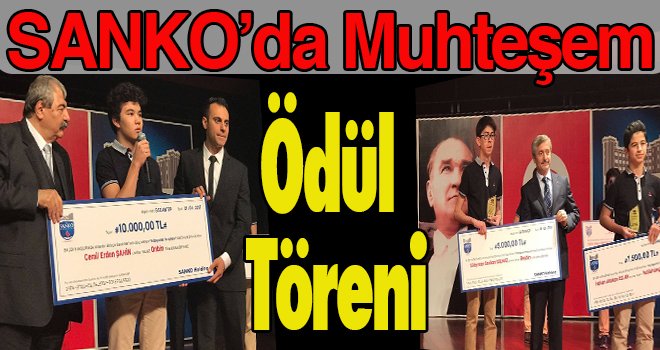 Sanko'nun başarılı öğrencileri ödüllendirildi