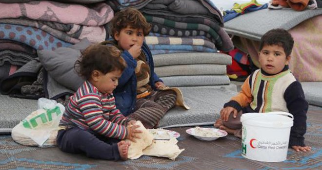 Savaştan kaçan Suriyeliler, güvenli alanlara sığınıyor