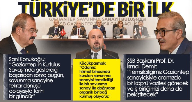 Savunma Sanayii Başkanlığı Gaziantep Temsilciliği GSO’da açıldı