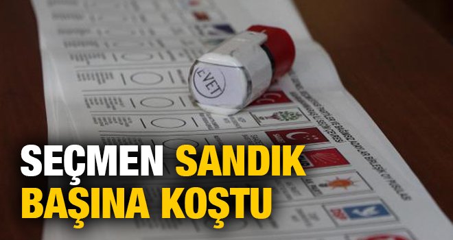 Seçmen sandık başına koştu