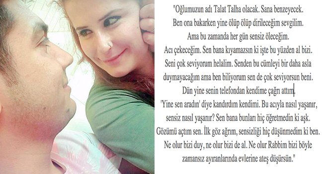 Şehidin hamile eşinden ağlatan paylaşım...