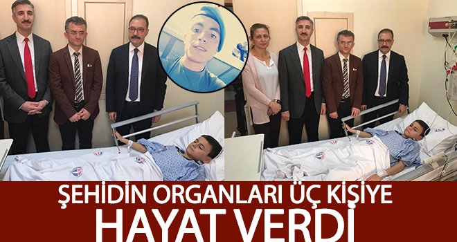 Şehidin organları üç kişiye umut oldu!