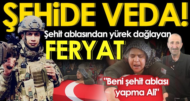 Şehit annesi Kürtçe ağıtlar yakarak tabuta sarıldı