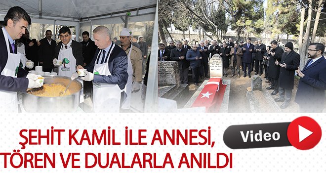 Şehit Kamil ile annesi için mevlit programı düzenlendi