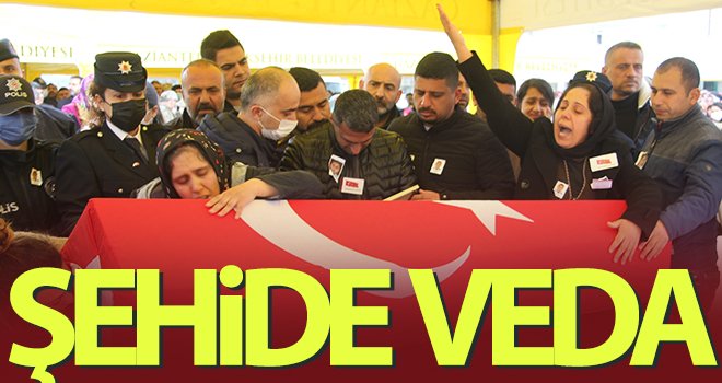 Şehit polis memuru memleketi Gaziantep’te gözyaşlarıyla defnedildi