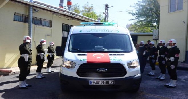 ŞEHİT UZMAN ÇAVUŞUN CENAZESİ GAZİANTEP'TE