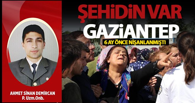 Şehit Uzman Onbaşı Demircan'ın cenazesi, Gaziantep'te