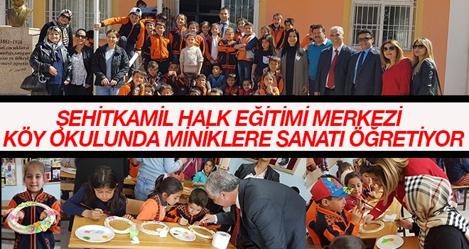 Şehitkamil, miniklere sanatı öğretiyor 