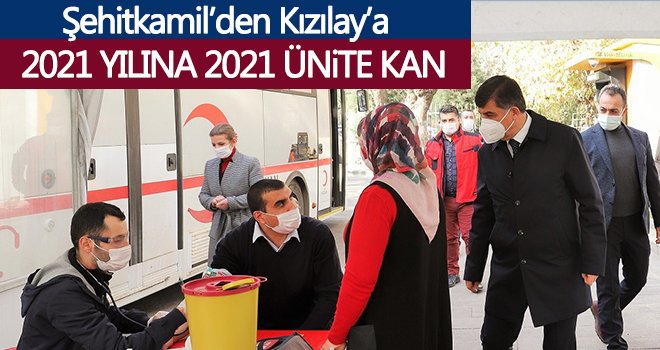 Şehitkamil personellerinden kan bağışına destek