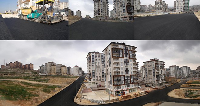 Şehitkamil'de yollar asfaltlanıyor