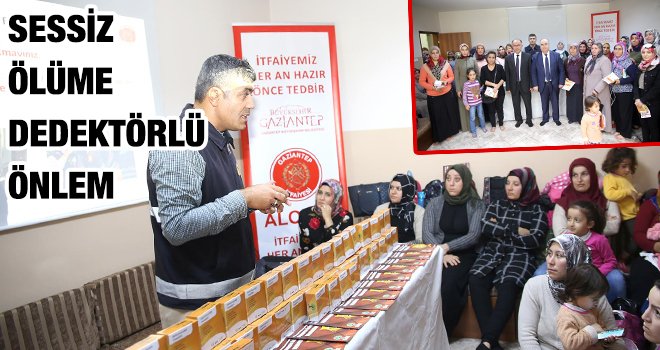 Şehitkamil'de gaz dedektörü dağıtımı başladı