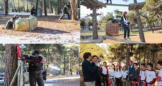 Şehitkamil'de gençler 4 mevsim kampta buluşuyor