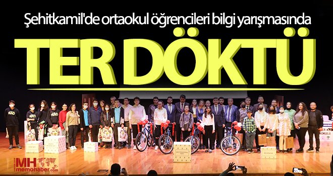 Şehitkamil'de ortaokul öğrencileri bilgi yarışmasında ter döktü