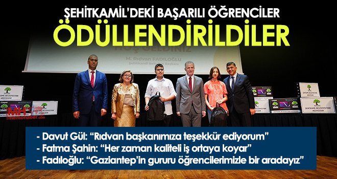 Şehitkamil’deki başarılı öğrenciler ödüllendirildiler