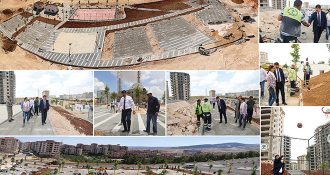 Şehitkamil'den Çamlıptepe'ye 2 Modern park