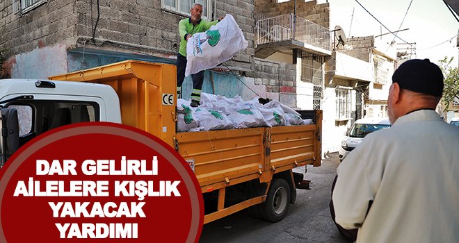 Şehitkamil'den dar gelirli ailelere 500’er kilo odun yardımı