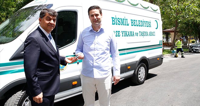 Şehitkamil'den kardeş belediyeye cenaze aracı desteği