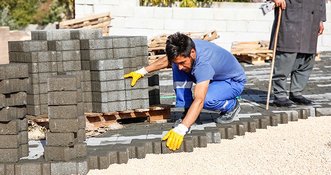 Şehitkamil'den Üçgöze Mahallesi’ne kilitli parke taşı