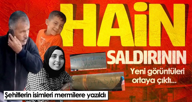 Şehitlerin isimleri mermilere yazıldı