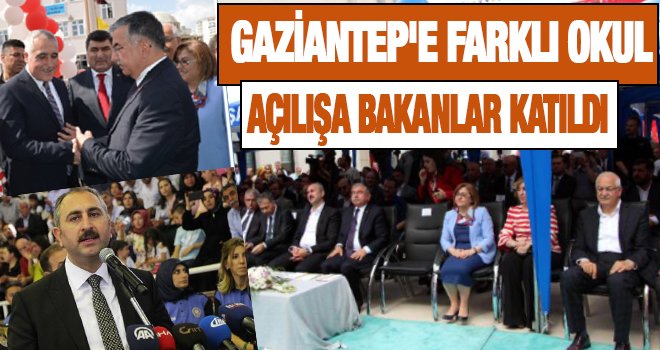 Şimşek ailesinin okul açılışına bakanlar katıldı