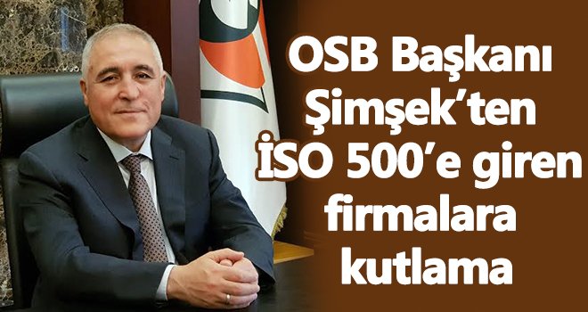 Şimşek: Sanayinin kahramanlarını kutluyoruz