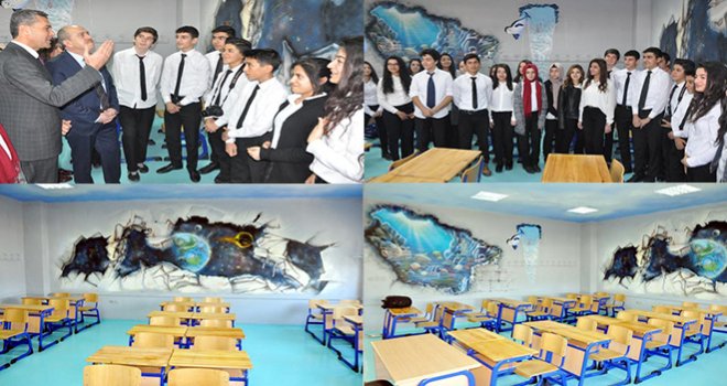 Sınıflarını Hayallerindeki Gibi Boyadılar