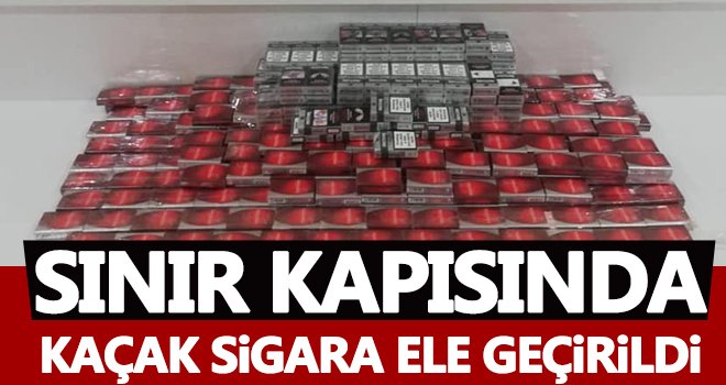 Sınır kapısında 1320 paket kaçak sigara ele geçirildi
