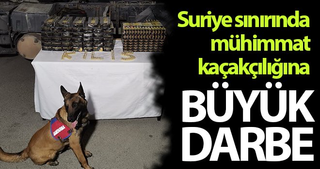 Sınır kapısında 33 bin adet mermi ele geçirildi
