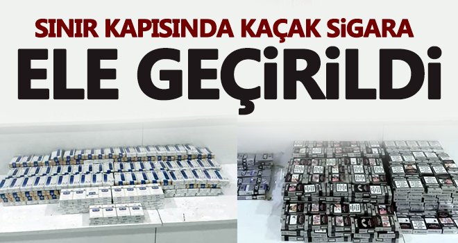 Sınır kapısında 710 paket kaçak sigara ele geçirildi