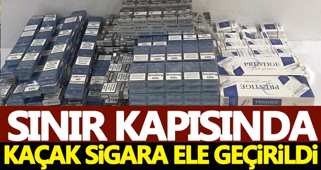 Sınır kapısında 770 paket kaçak sigara ele geçirildi