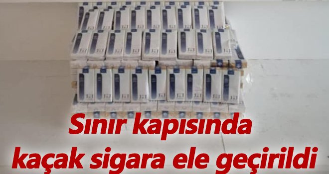 Sınır kapısında bin 70 paket kaçak sigara ele geçirildi