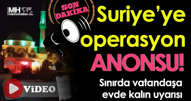 Sınırda vatandaşa evde kalın uyarısı