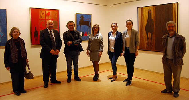 Sivaslı Ressamın "Anadolu’dan İzler” Sergisi Sanko'da açıldı