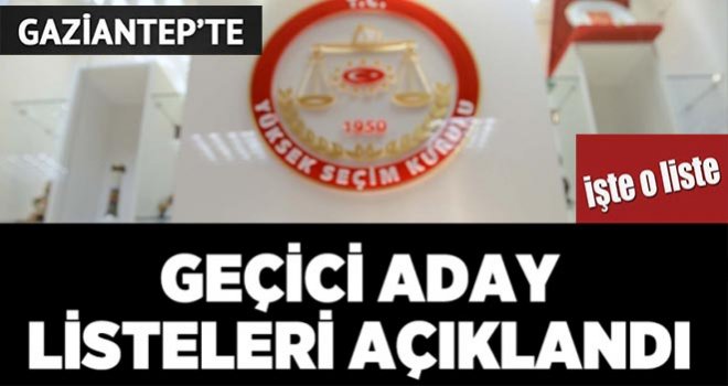 Siyasi Partilerin adaylarını Seçim Kurulu Açıkladı: Başkan ve Meclis üyeleri...