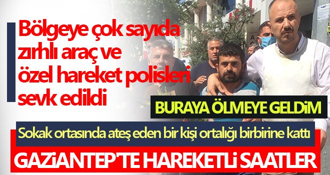 Sokak ortasında ateş eden bir kişi ortalığı birbirine kattı