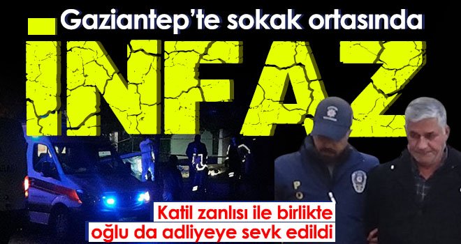 Sokak ortasında eşini öldüren eski polis adliyeye sevk edildi