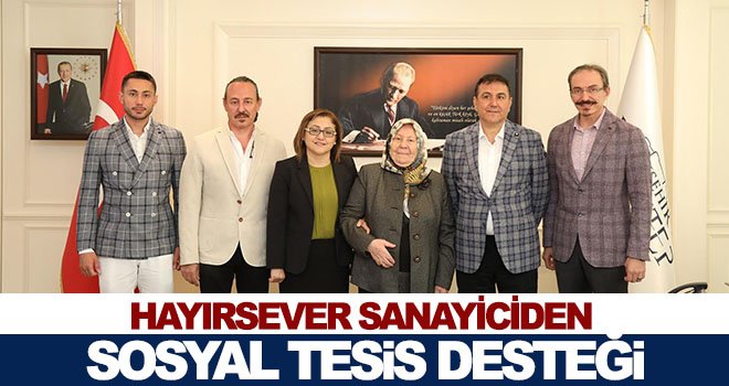 Sosyal tesis için, Özkaya ailesi kollarını sıvadı