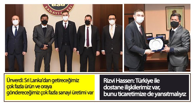 Sri Lanka ile ticari bağlar güçlenecek