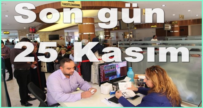 Su borcu olanlar dikkat! Son gün 25 Kasım