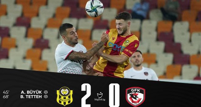 Süper Lig: Yeni Malatyaspor: 2- Gaziantep FK: 0