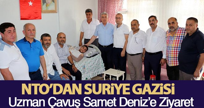 Suriye Gazisine geçmiş olsun ziyareti