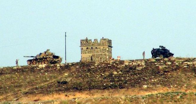 SURİYE SINIRINDA TANKLAR KONUŞLANDIRILDI