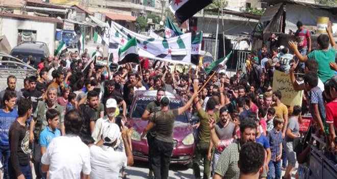 Suriye'de 'İdlib' protestoları